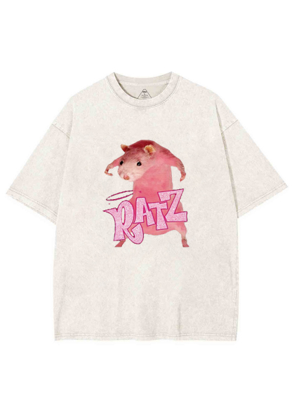 Pink Ratz Y2K Washed Tee Chicshe