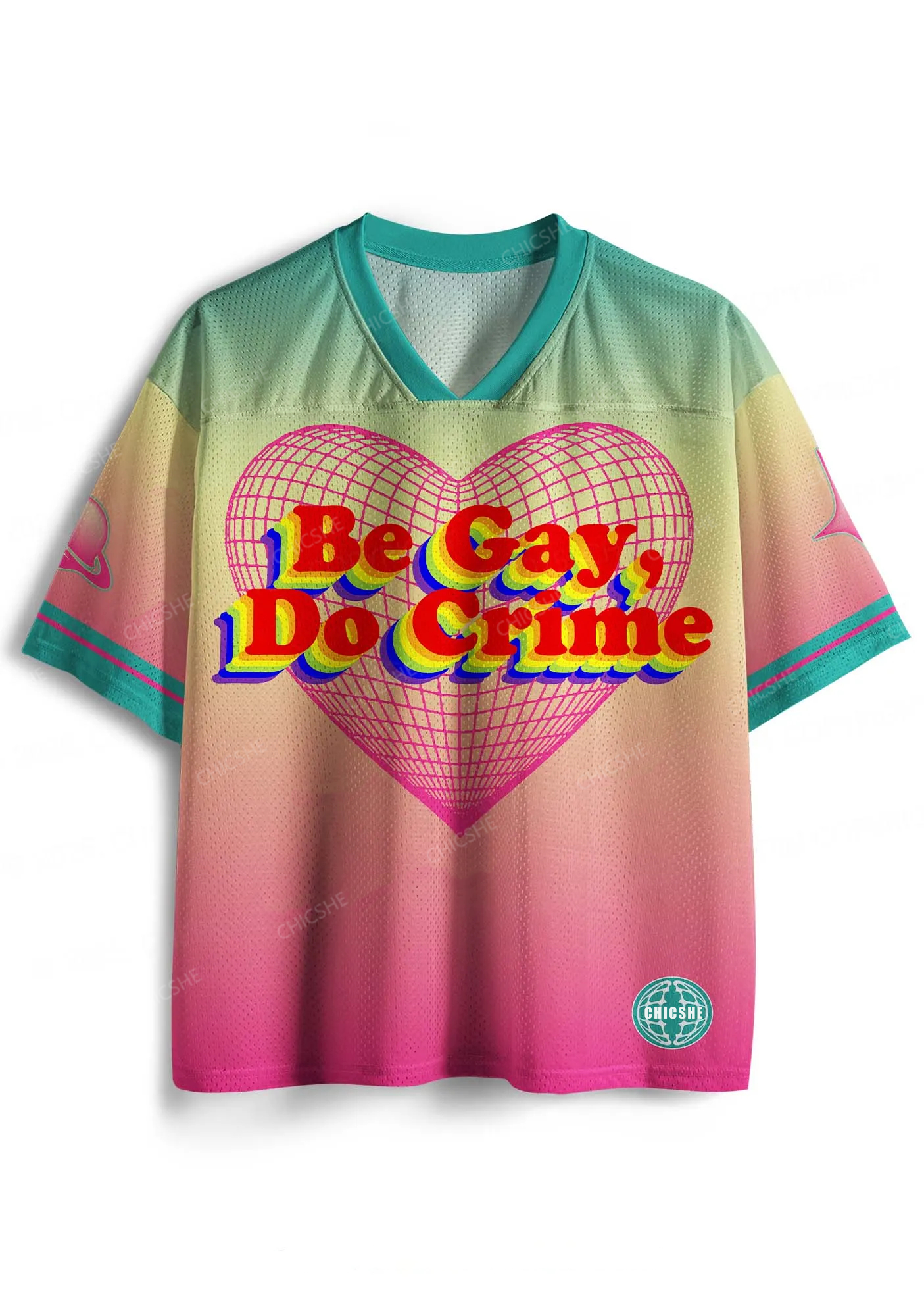 Custom Be Gay Do Crxme Pride Y2K Sport Jersey Shirts Cherrykitten