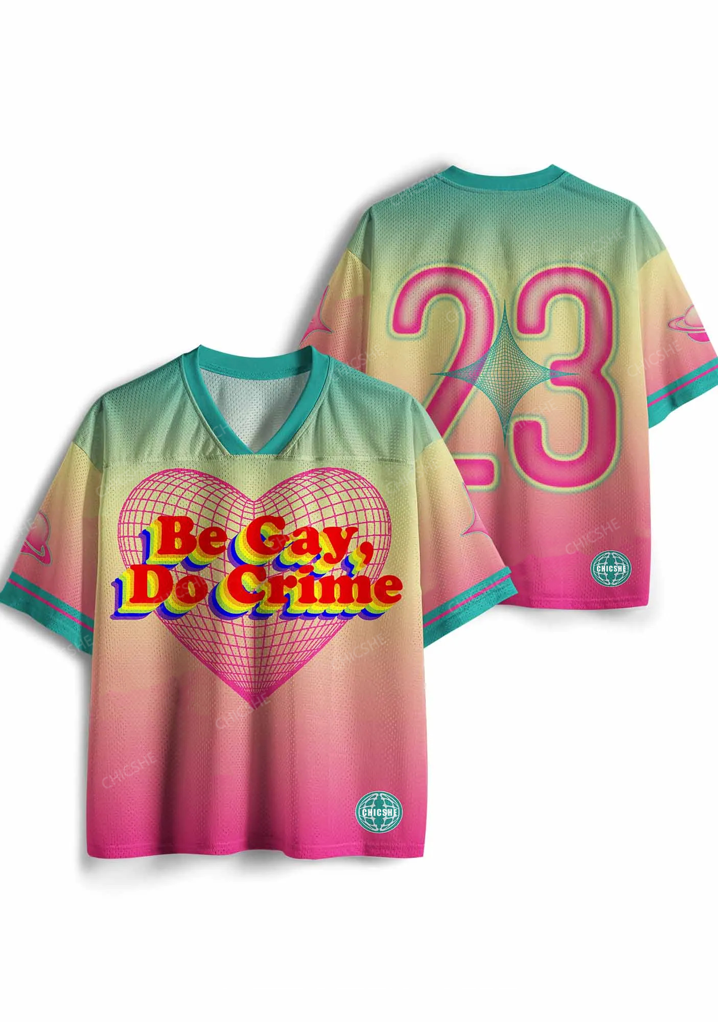 Custom Be Gay Do Crxme Pride Y2K Sport Jersey Shirts Chicshe