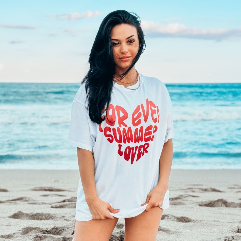 Forever Summer Lover Oversized Tee Beach Tee