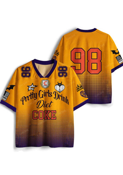 Custom Pretty Girls Drink Diet Coke Y2K Sport Jersey Shirts Chicshe