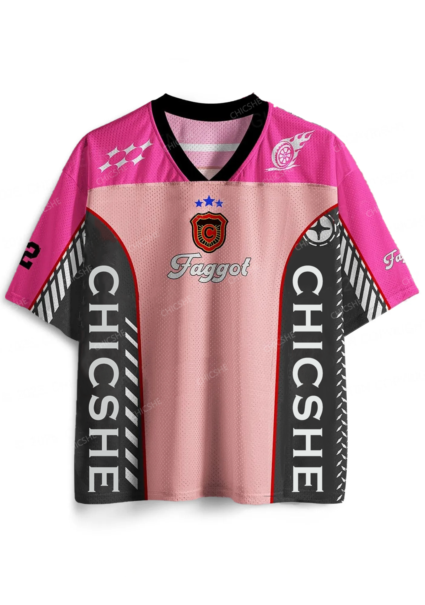Custom Pink Faggot Pride Y2K Sport Jersey Shirts Chicshe