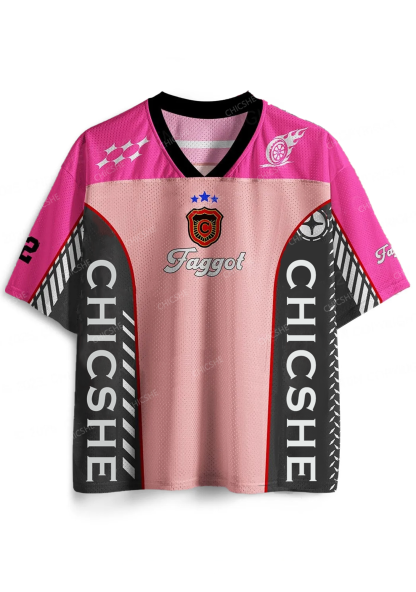 Custom Pink Faggot Pride Y2K Sport Jersey Shirts Chicshe