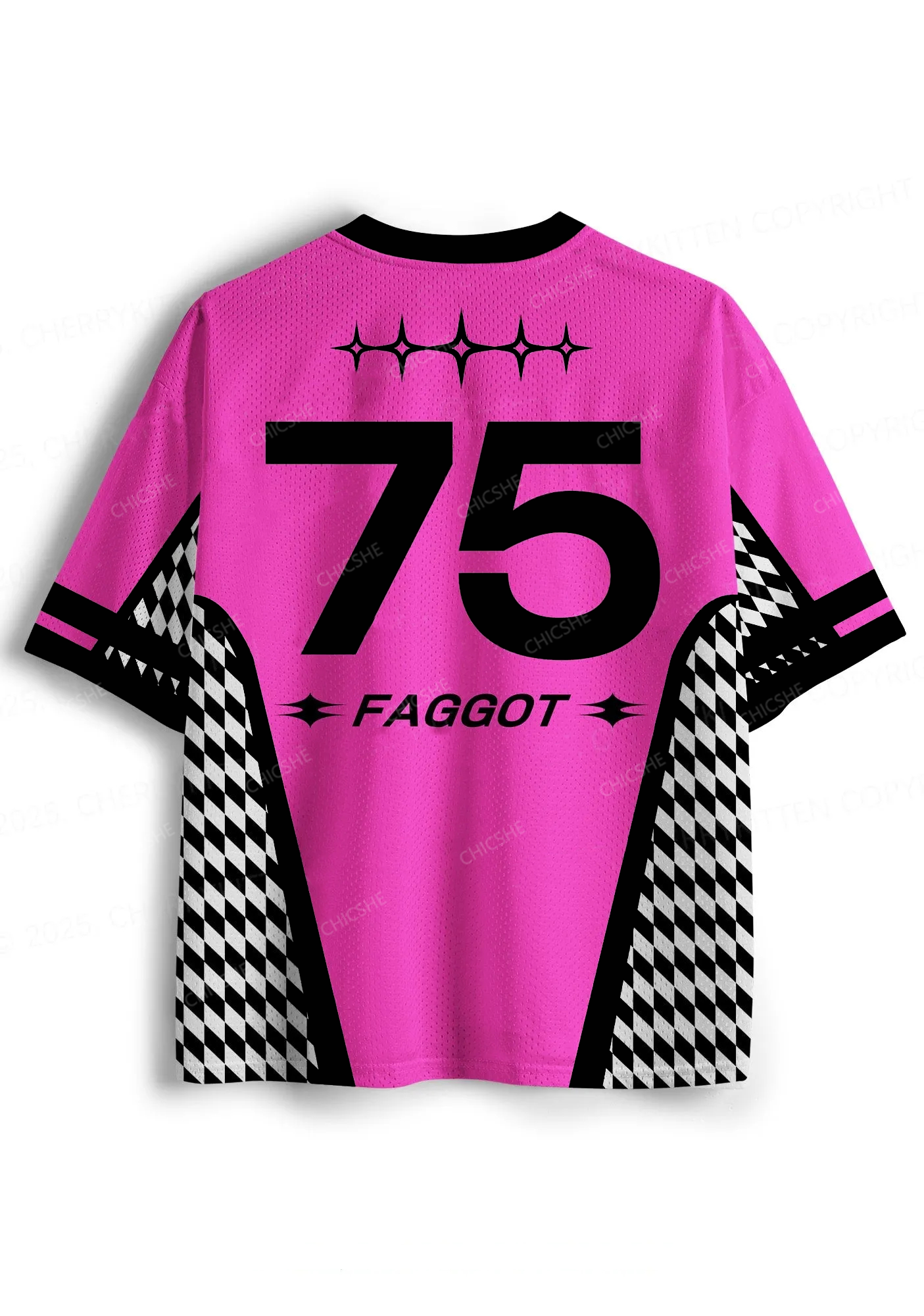 Custom Hot Pink Faggot Pride Y2K Sport Jersey Shirts Chicshe