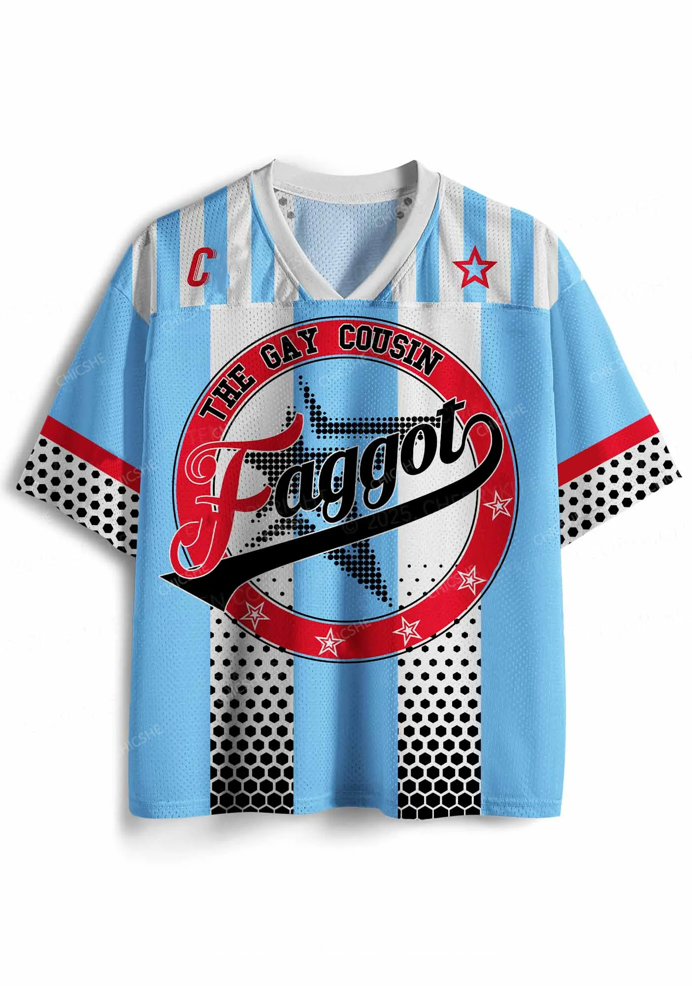 Custom Gay Cousin Faggot Pride Y2K Sport Jersey Shirts Cherrykitten