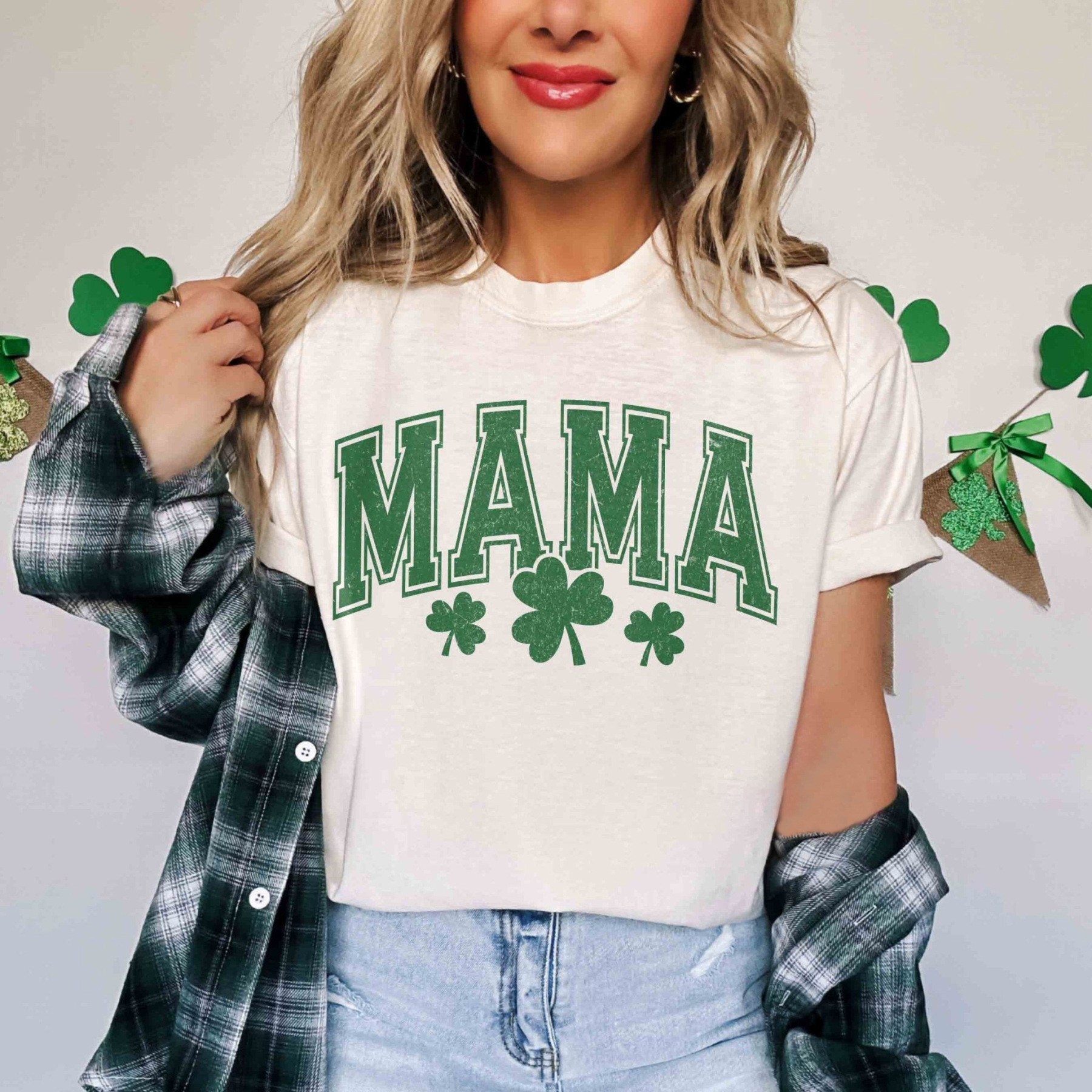 Matching St. Patrick’s Day Mama & Daddy Shirts