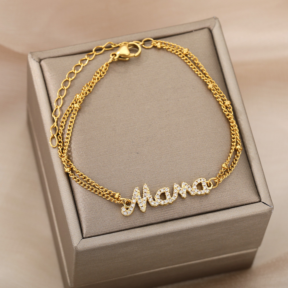 Design Double Bead Bracelet Mama