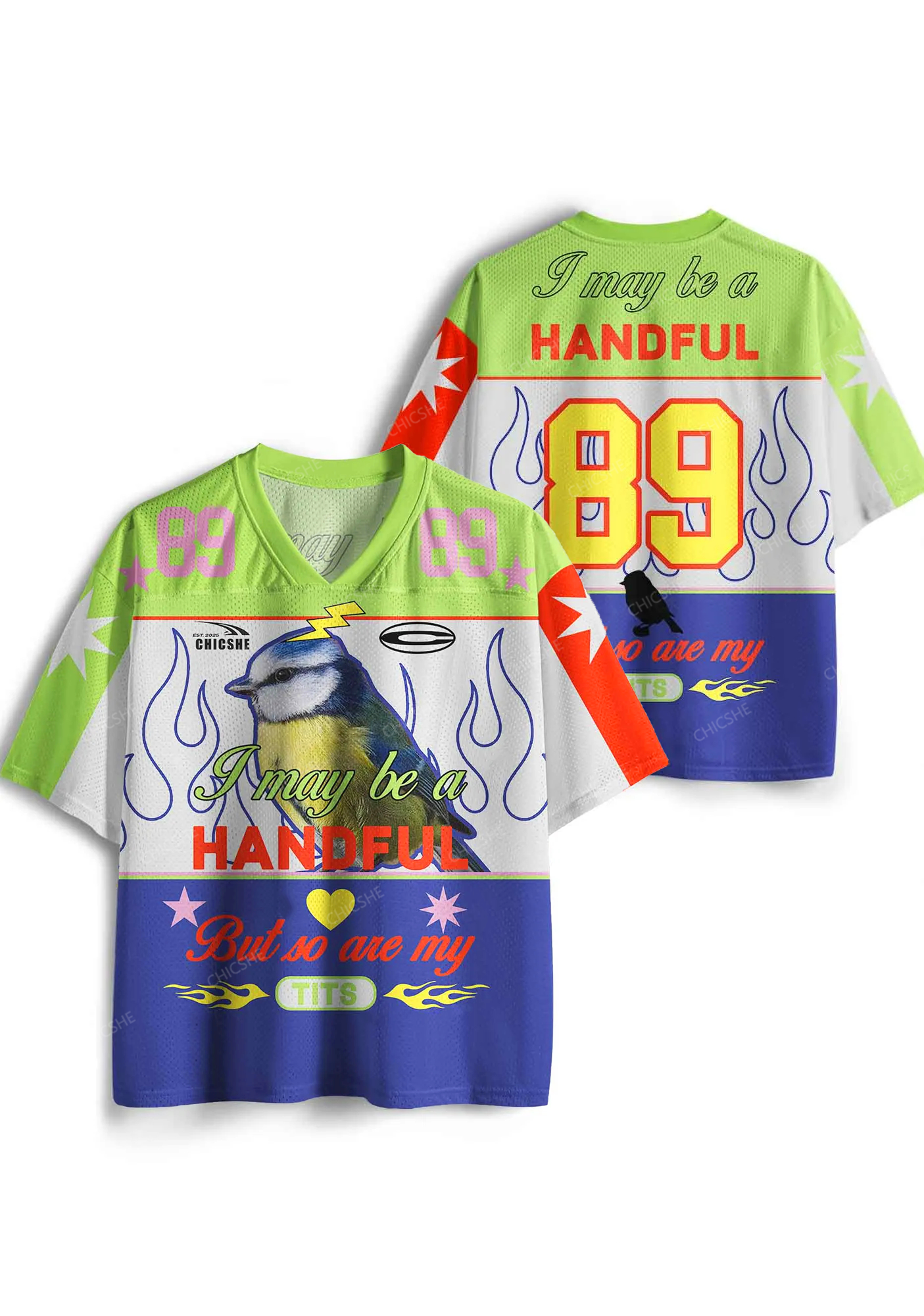 Custom Be A Handful Y2K Sport Jersey Shirts Chicshe