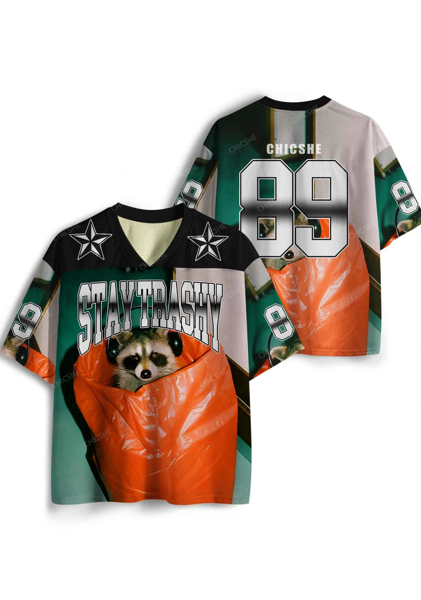 Custom Stay Trashy Y2K Sport Jersey Shirts Chicshe