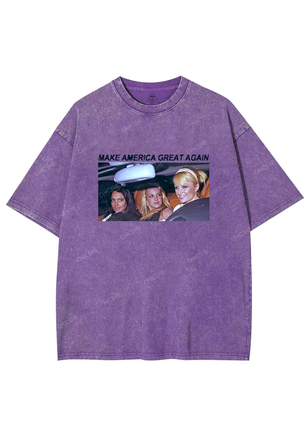 Make America Great Again Y2K Washed Tee Chicshe