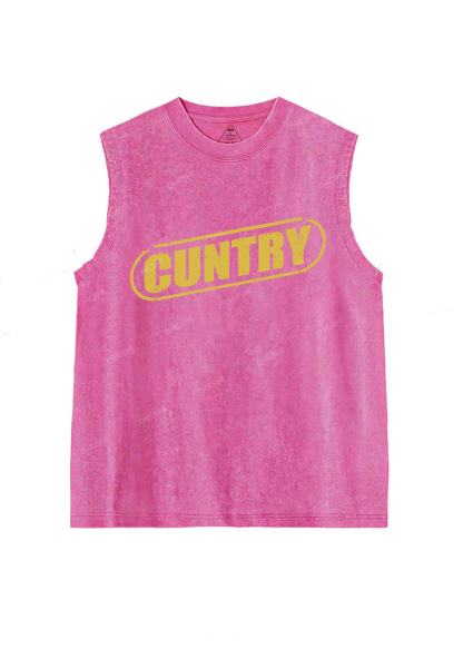 Cuntry Y2K Washed Tank Chicshe