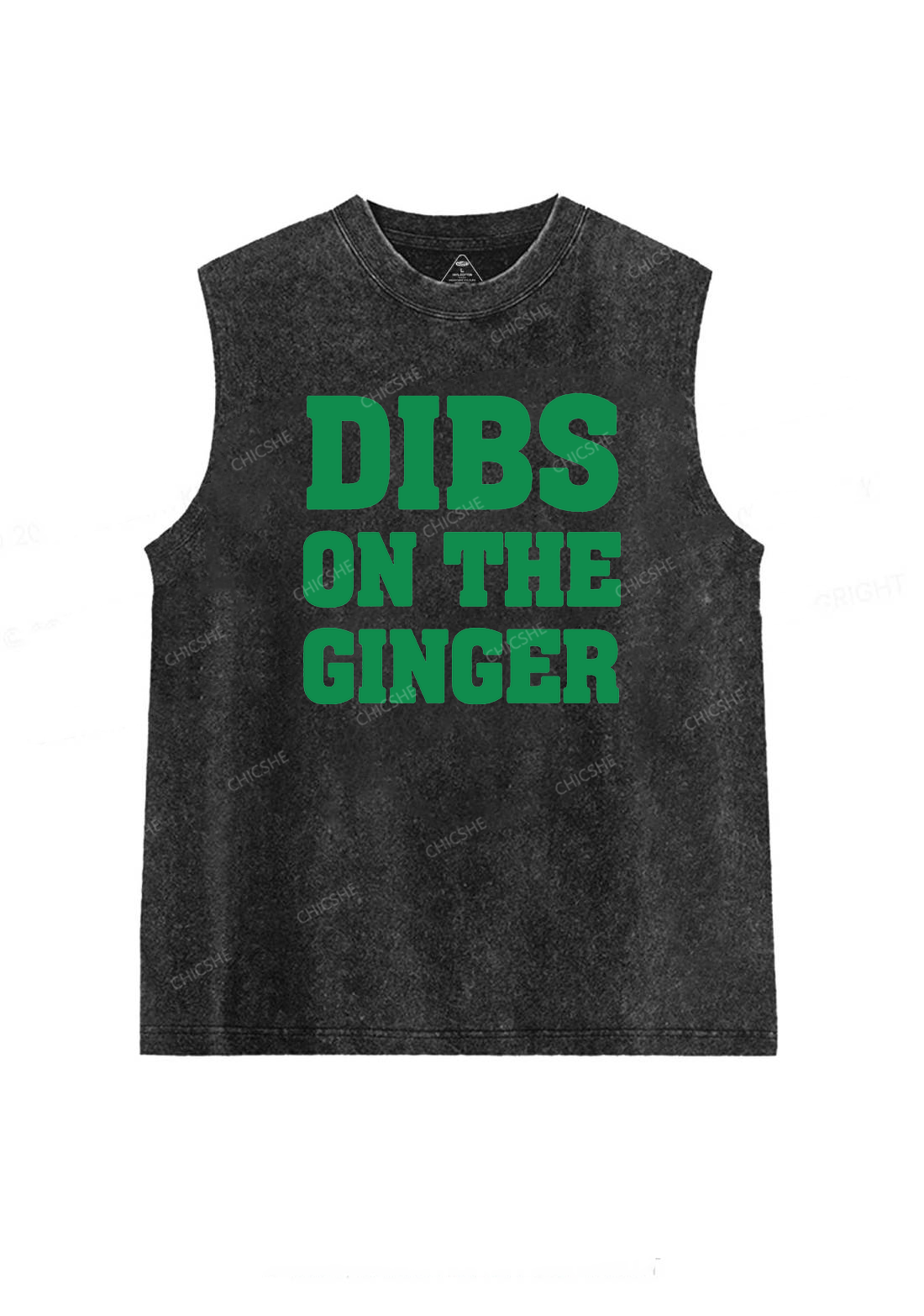 Dibs On The Ginger St Patricks Y2K Washed Tank Chicshe