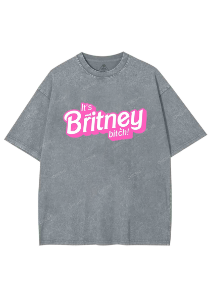 It's Britney Bixch Y2K Washed Tee Chicshe