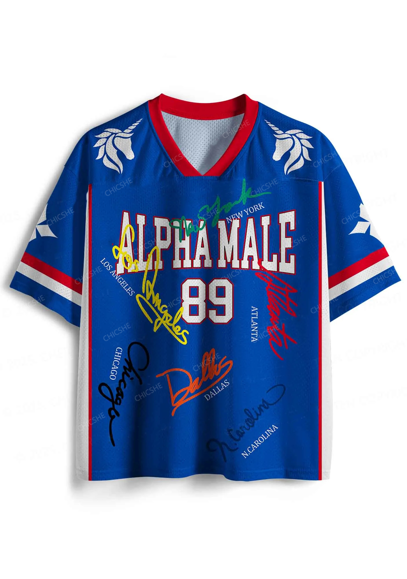 Custom Unicorn Alpha Male Y2K Sport Jersey Shirts Chicshe
