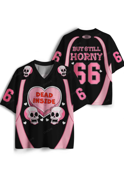 Halloween Custom Dead Inside Y2K Sport Jersey Shirts Chicshe