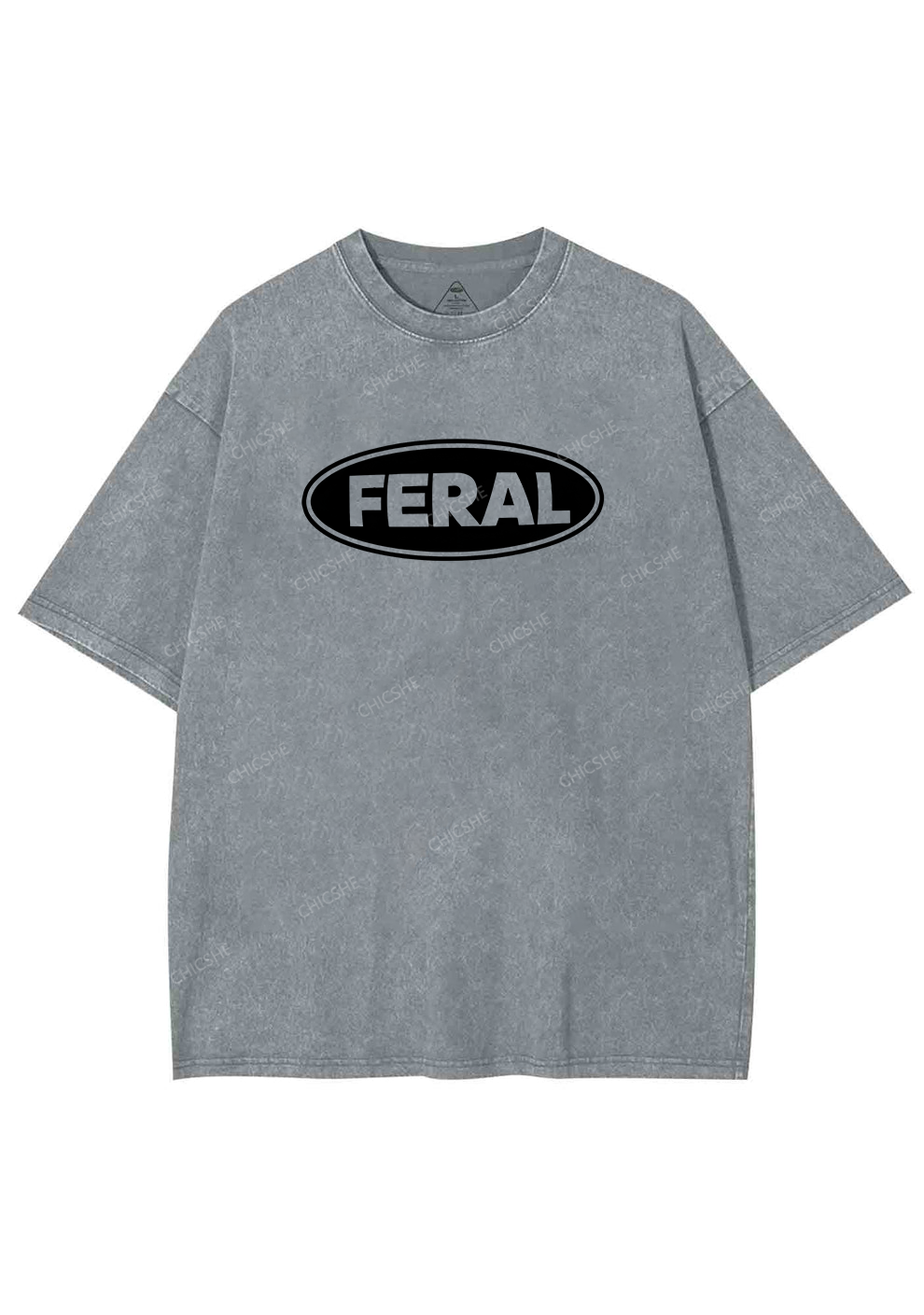 Feral Y2K Shirts Washed Tee Chicshe