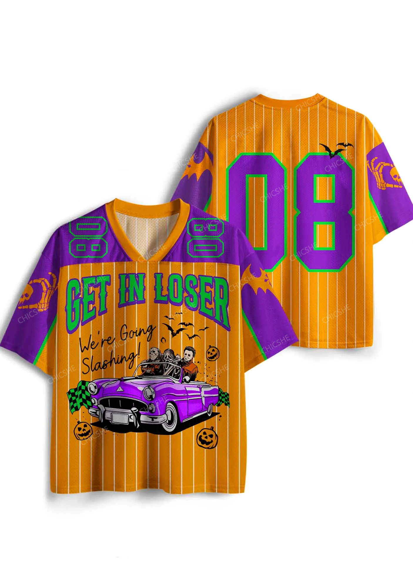 Halloween Custom Get In Loser Y2K Sport Jersey Shirts Chicshe