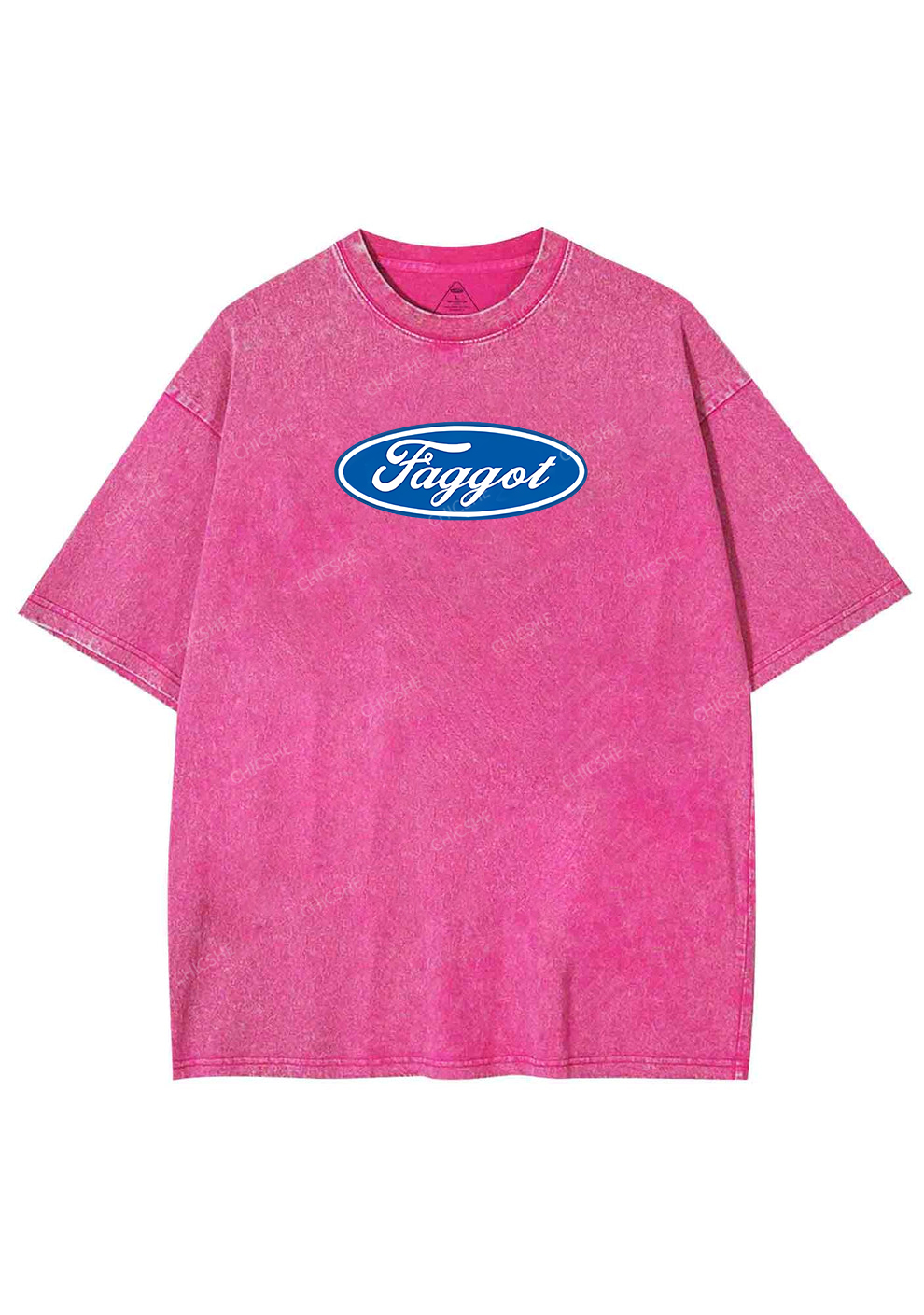 Faggot Pride Y2K Shirts Washed Tee Chicshe