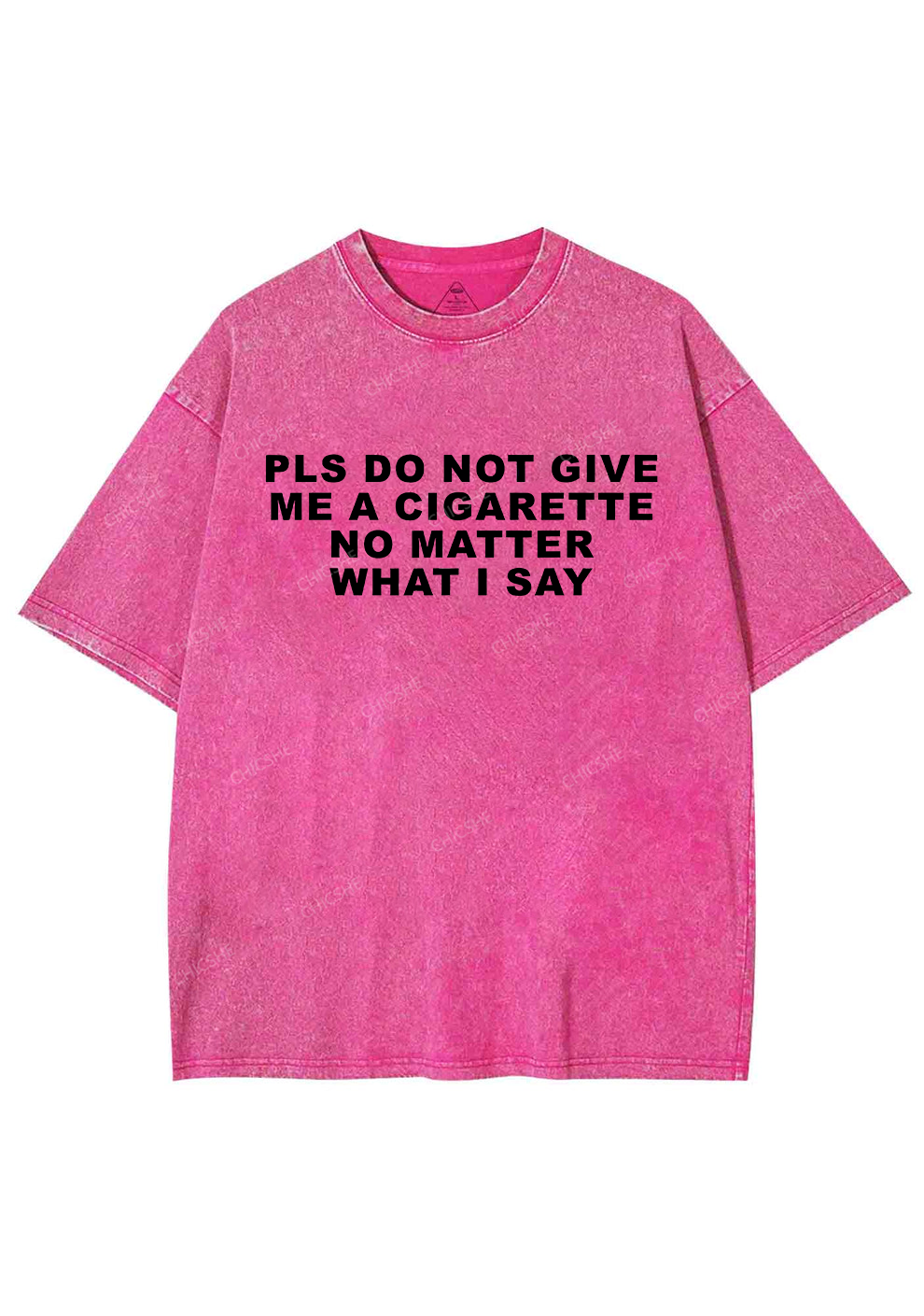 Don't Give Me Cigarette Y2K Washed Tee Chicshe