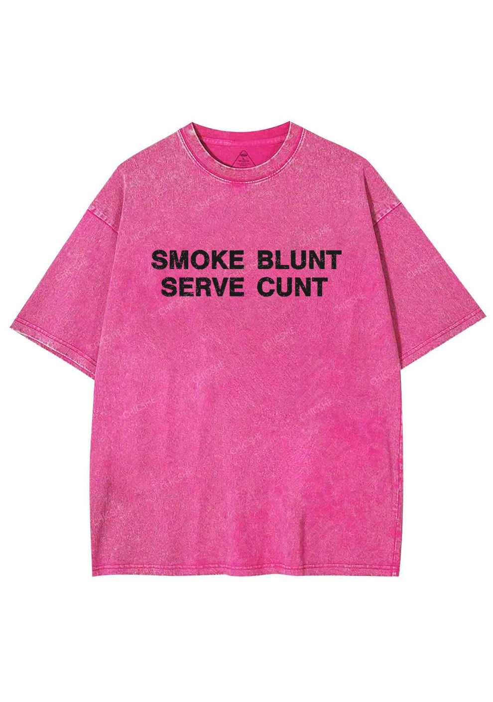 Smoke Blunt Y2K Washed Tee Chicshe