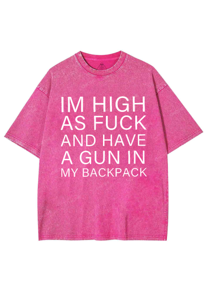 Im High Y2K Washed Tee Chicshe