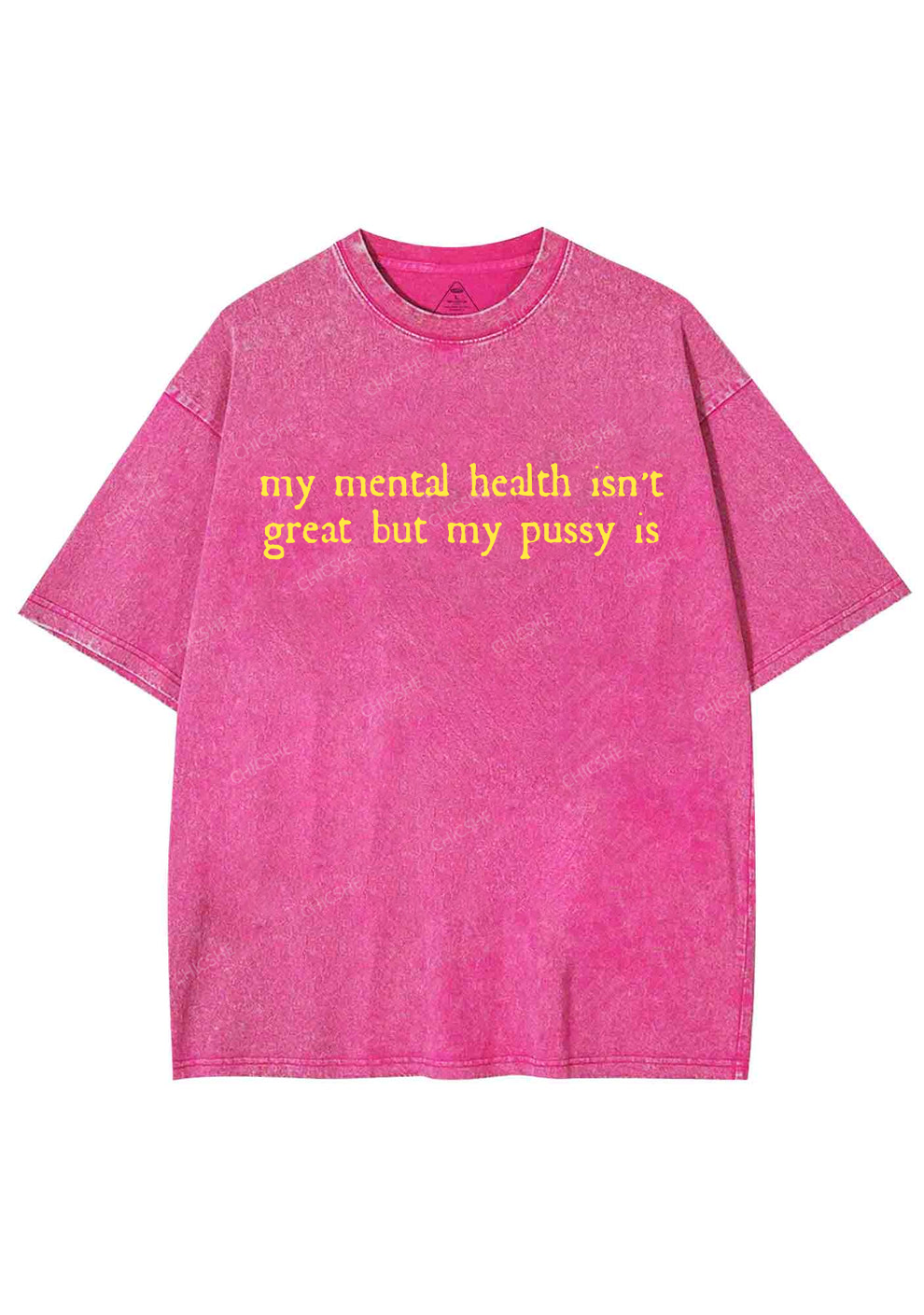 Great Mental Health Y2K Washed Tee Chicshe