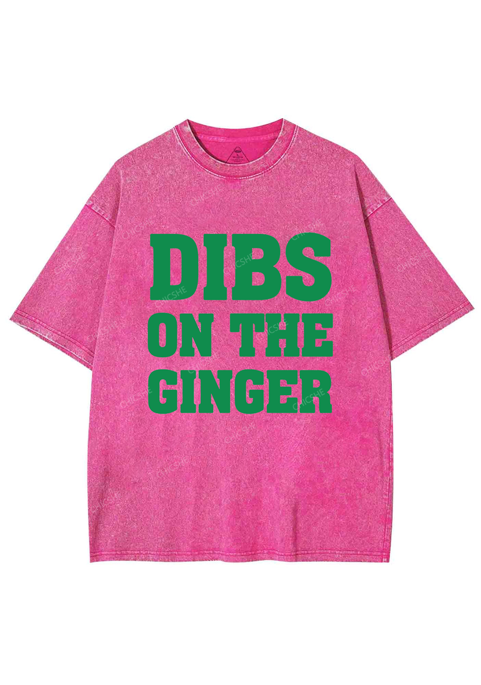 Dibs On The Ginger St Patricks Y2K Washed Tee Chicshe