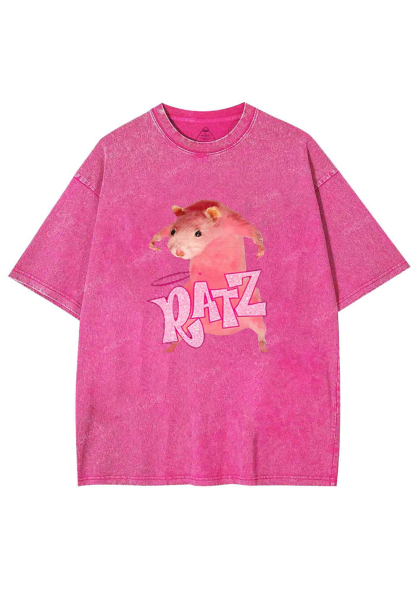 Pink Ratz Y2K Washed Tee Chicshe