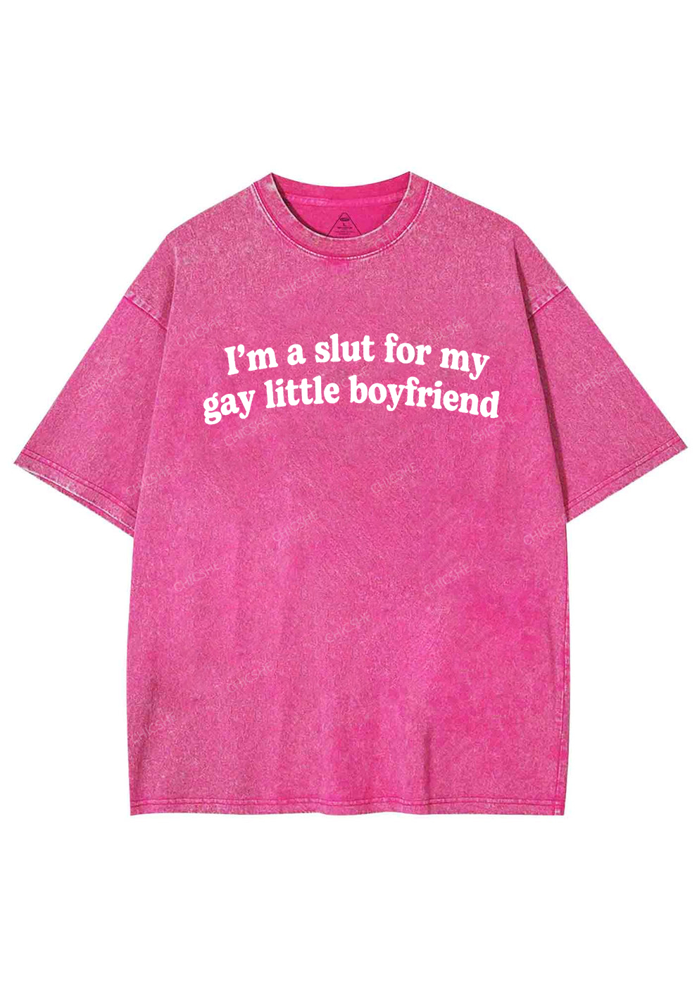 Slxt For My Gay BF Y2K Valentine's Day Washed Tee Chicshe