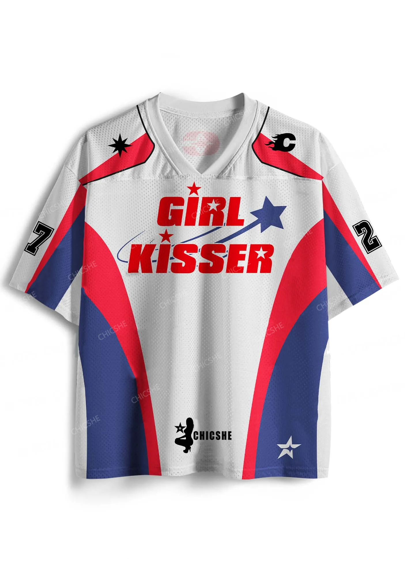 Custom Girl Kisser Pride Y2K Sport Jersey Shirts Chicshe