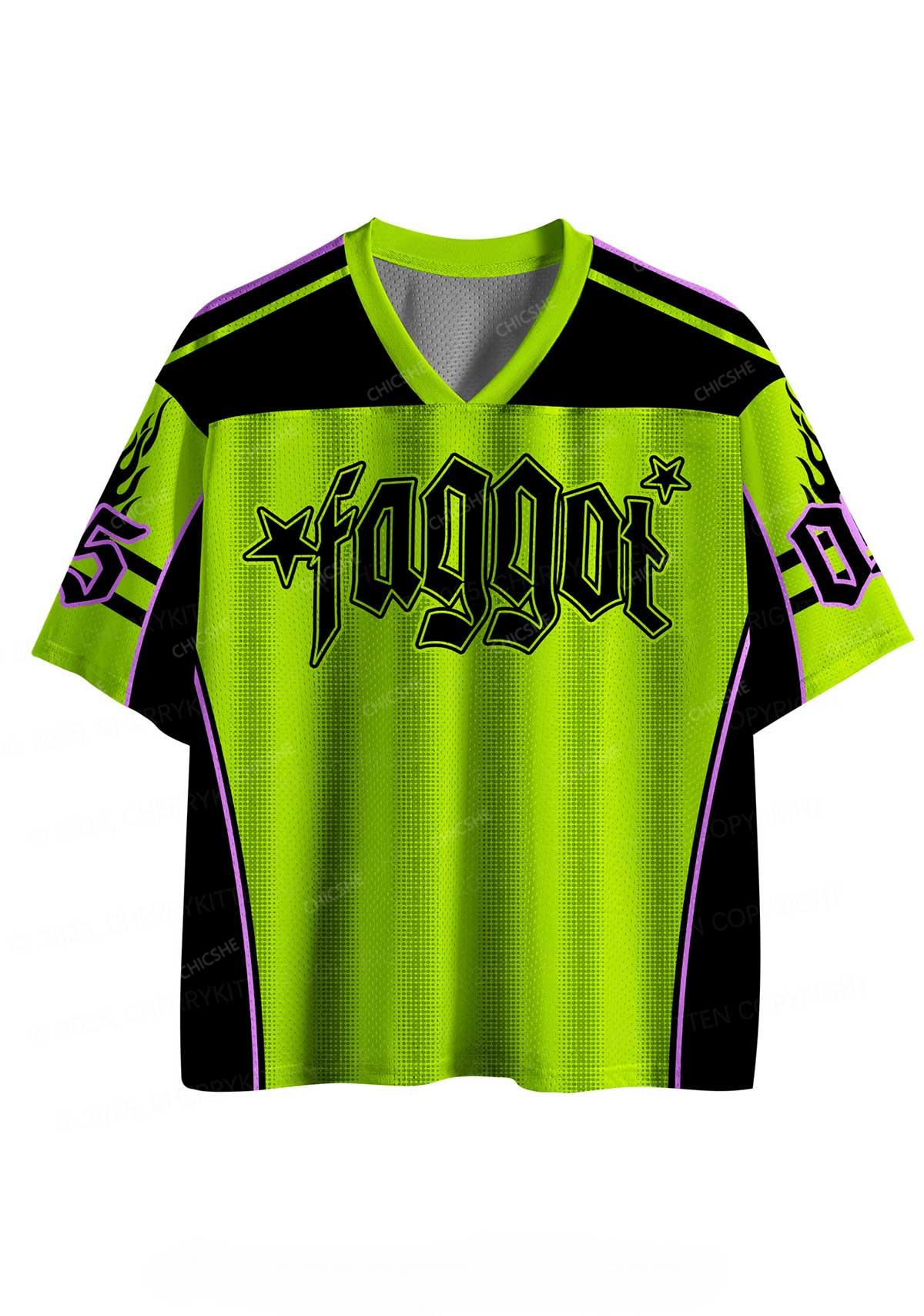 Custom Faggot Stars Pride Y2K Sport Jersey Shirts Chicshe
