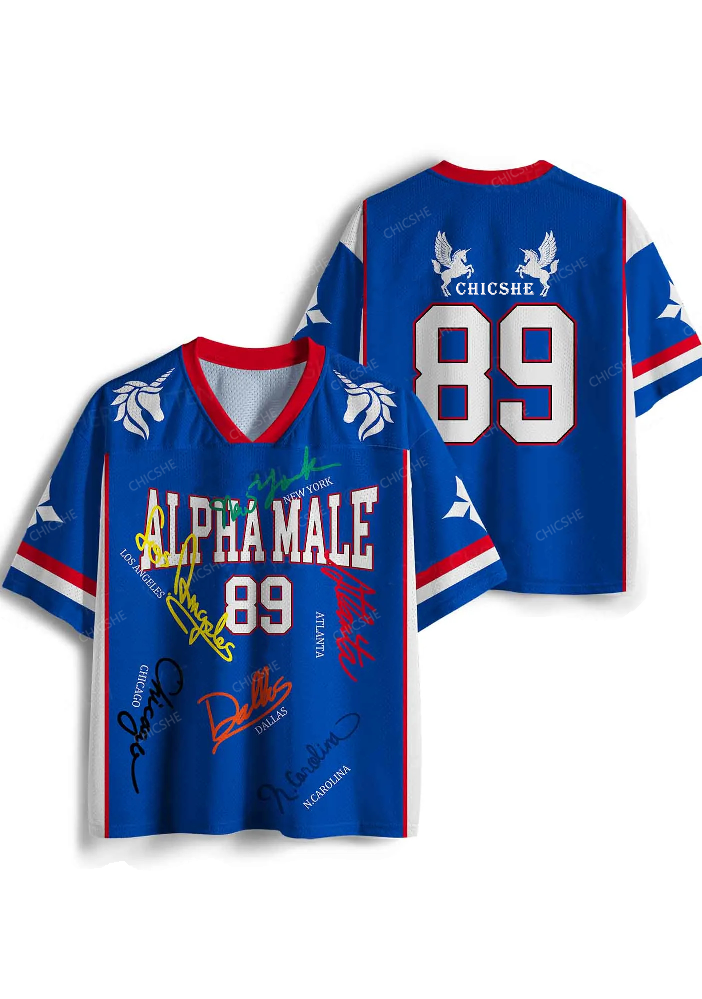 Custom Unicorn Alpha Male Y2K Sport Jersey Shirts Cherrykitten