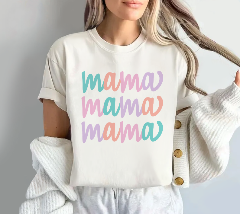 Handwritten Color Mama T-shirt