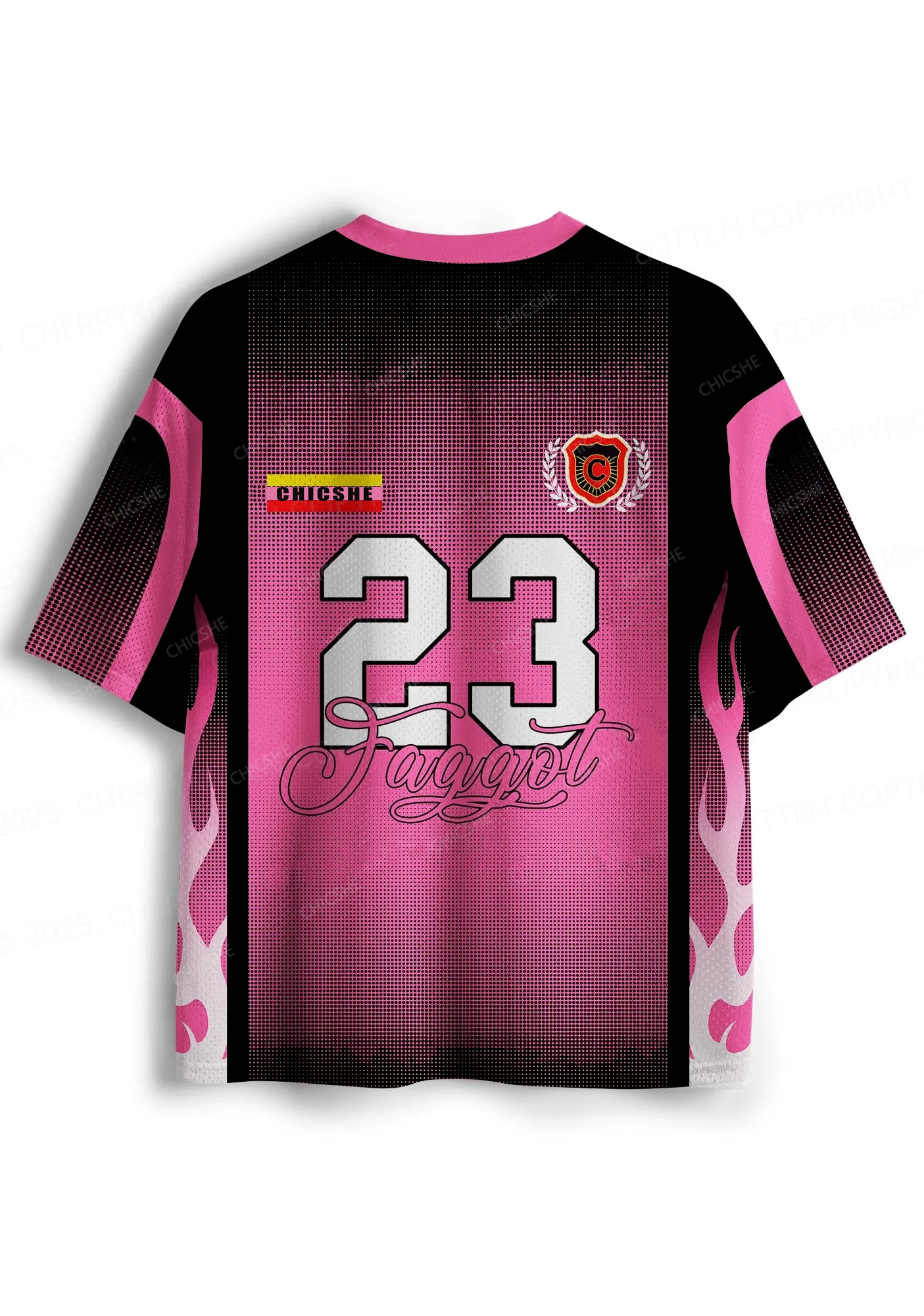 Custom Faggot Flame Pride Y2K Sport Jersey Shirts Chicshe