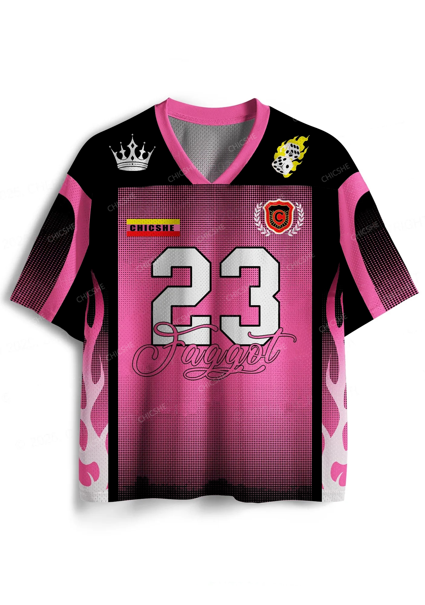 Custom Faggot Flame Pride Y2K Sport Jersey Shirts Cherrykitten