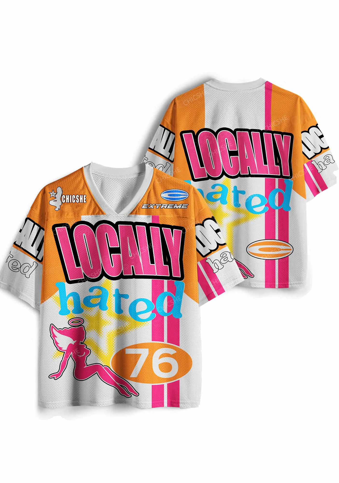 Custom Locally Hated Girl Y2K Sport Jersey Shirts Chicshe