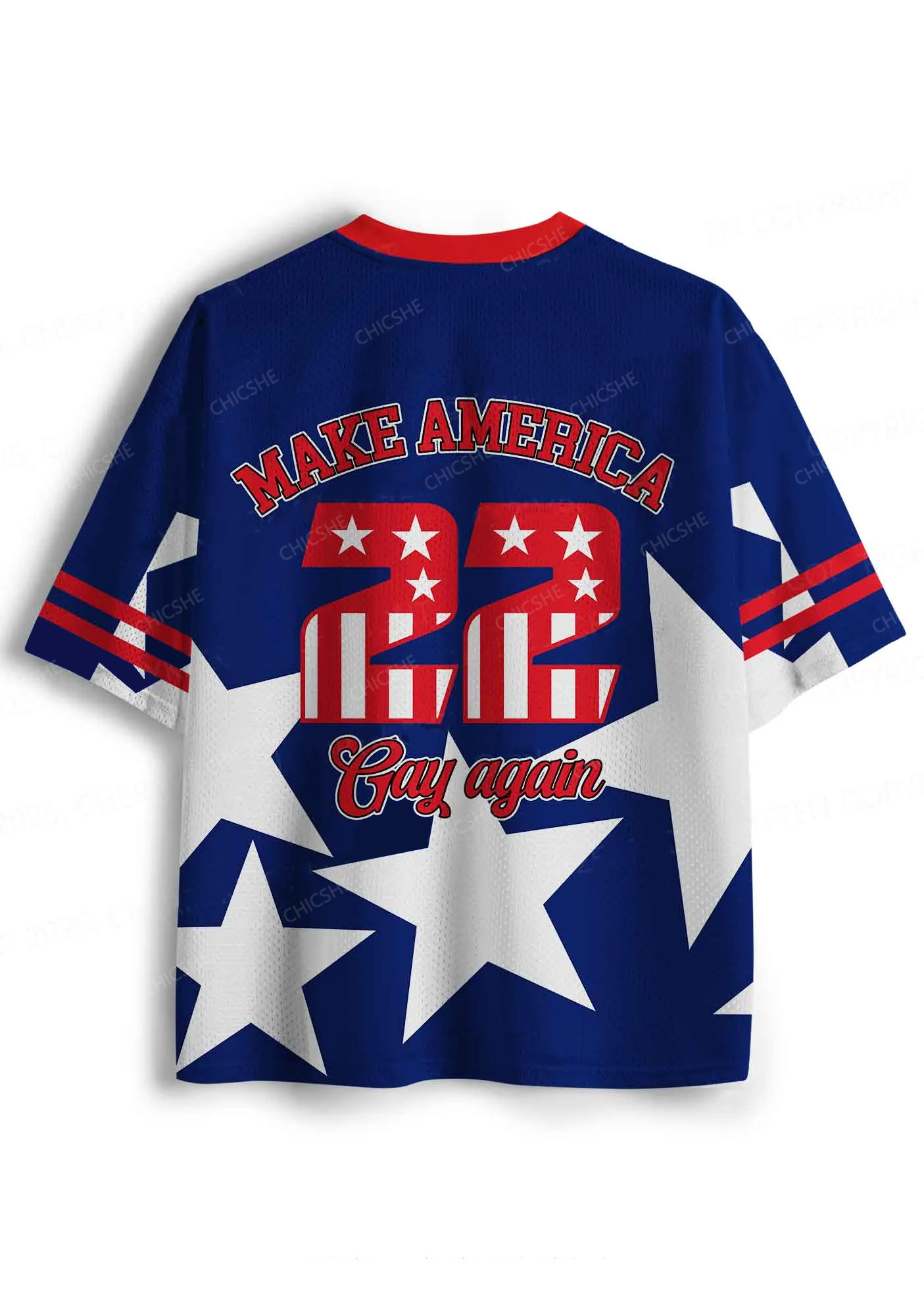 Custom America Gay Star Pride Y2K Sport Jersey Shirts Chicshe