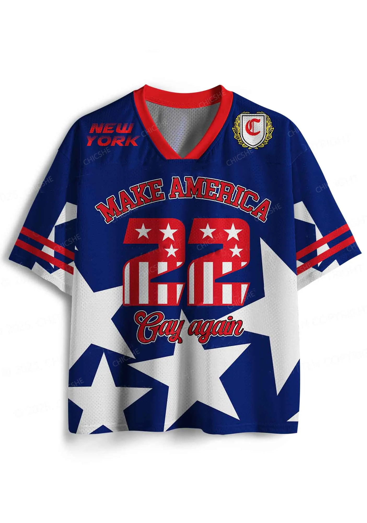 Custom America Gay Star Pride Y2K Sport Jersey Shirts Cherrykitten