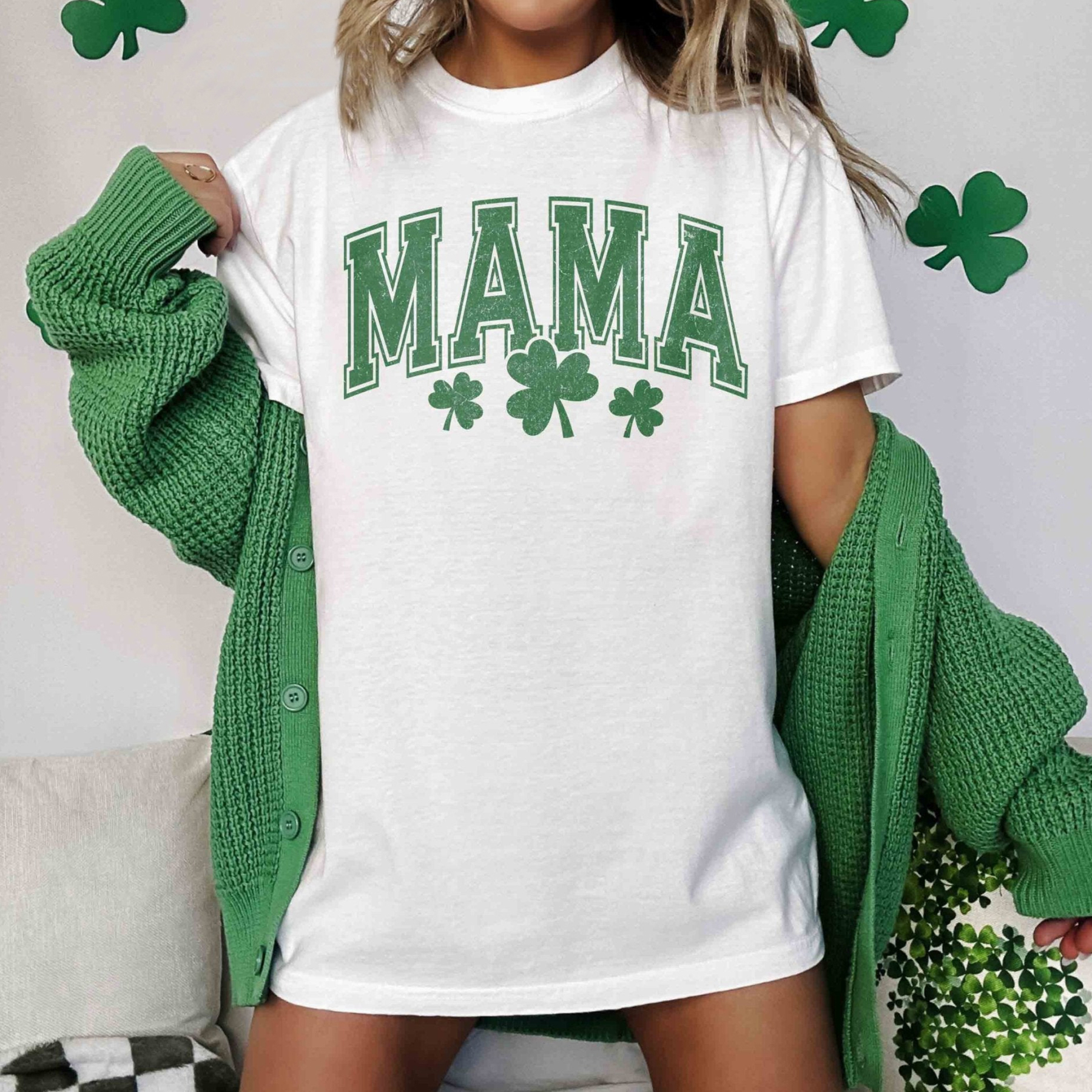 Matching St. Patrick’s Day Mama & Daddy Shirts