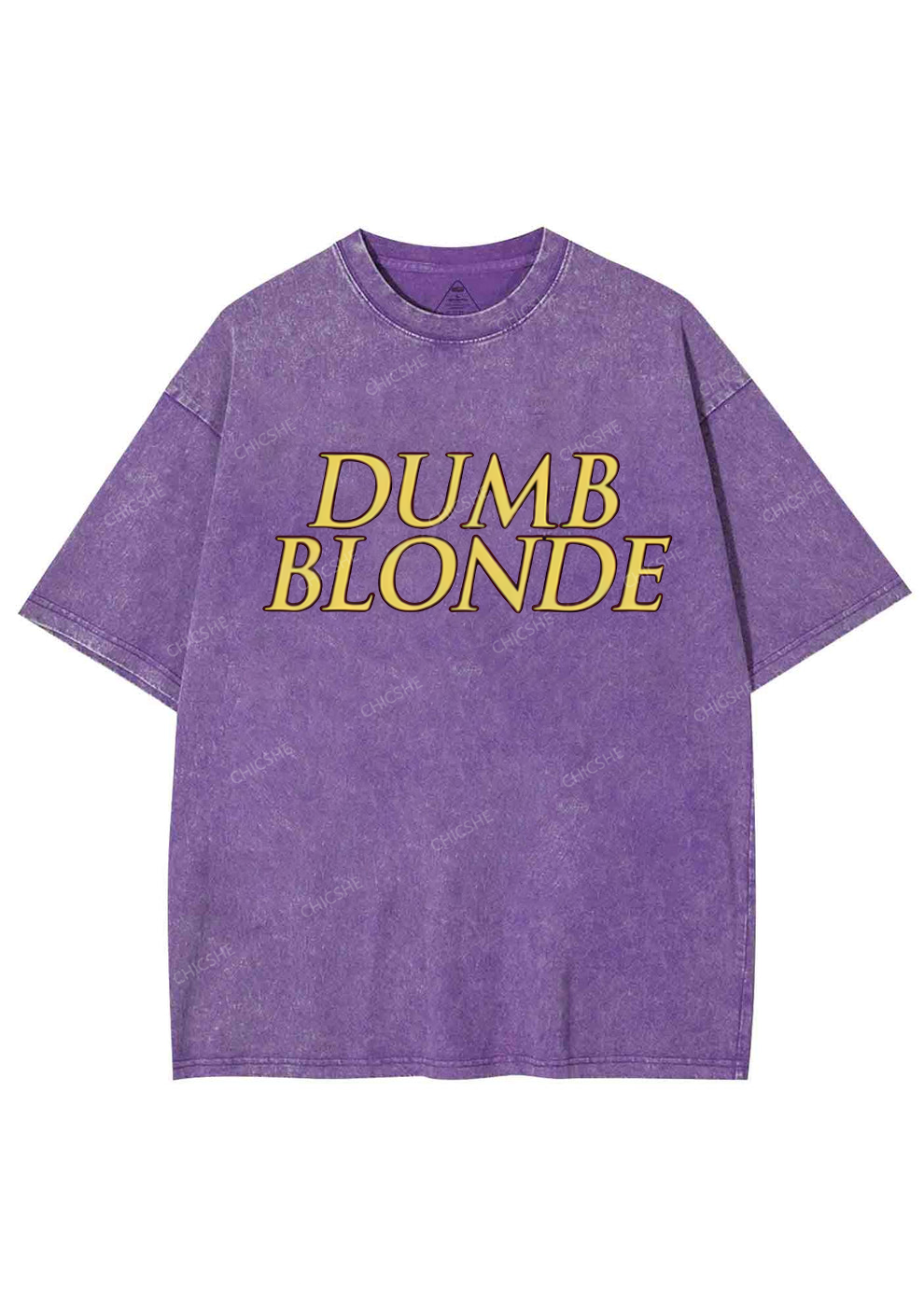 Dumb Blonde Y2K Washed Tee Chicshe