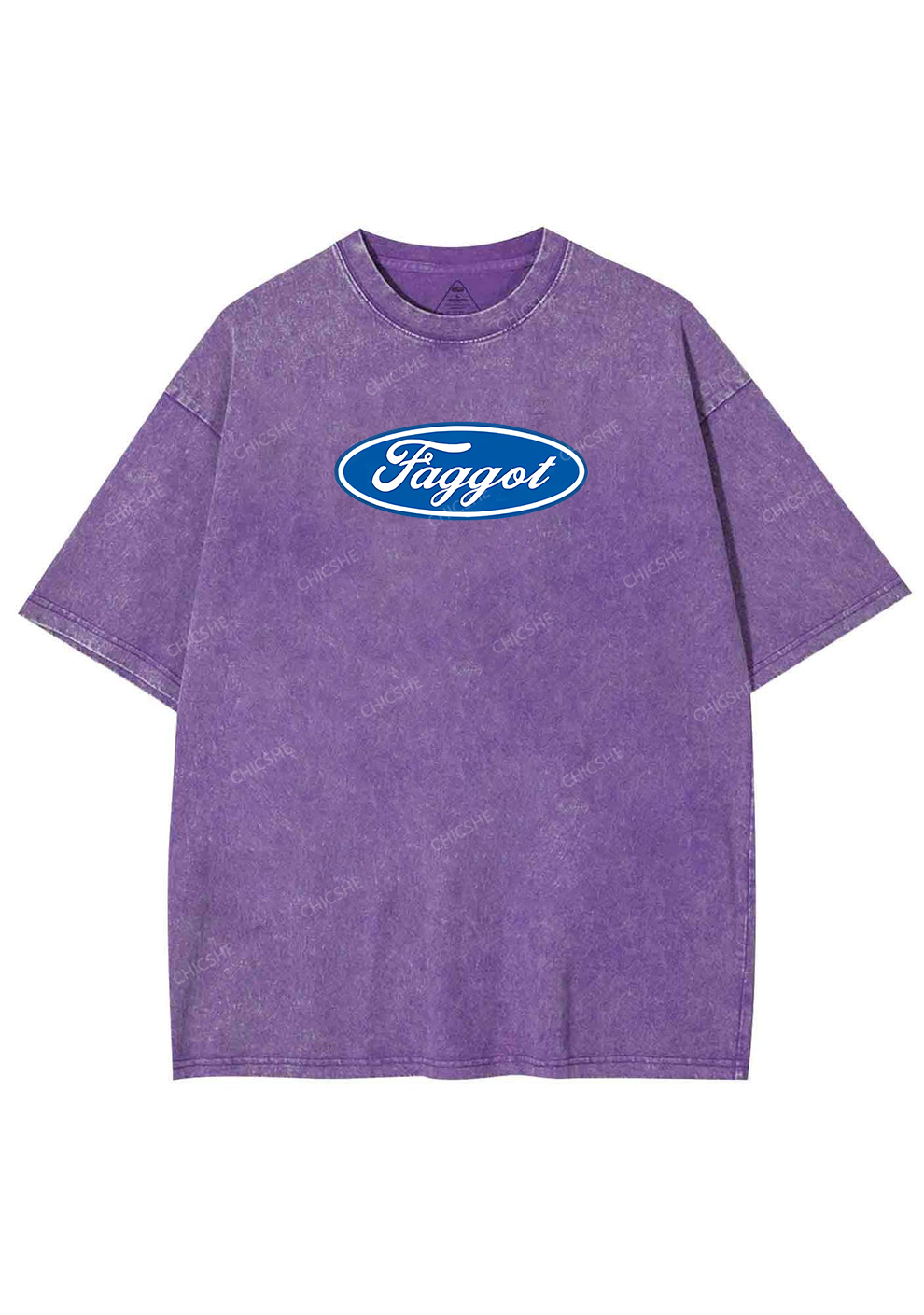 Faggot Pride Y2K Shirts Washed Tee Chicshe