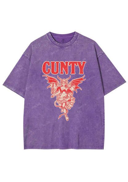 Cunty Satan Y2K Washed Tee Chicshe