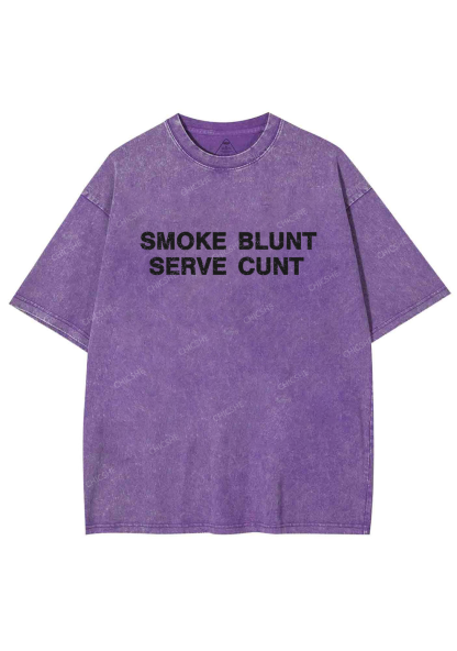 Smoke Blunt Y2K Washed Tee Chicshe