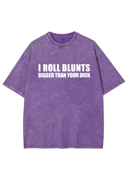I Roll Blunts Y2K Washed Tee Chicshe