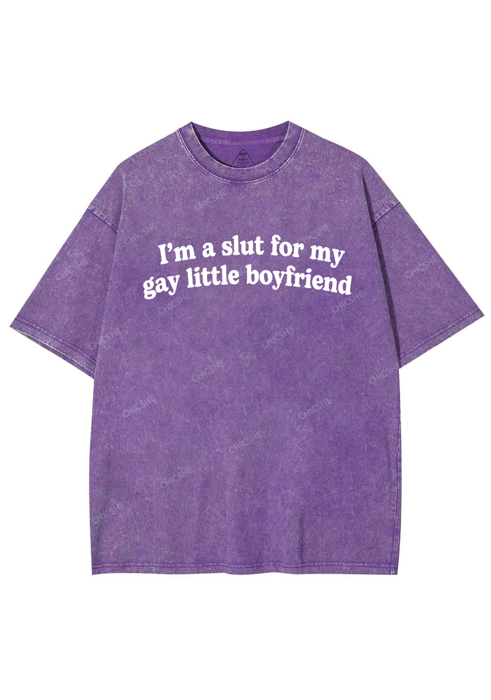 Slxt For My Gay BF Y2K Valentine's Day Washed Tee Chicshe