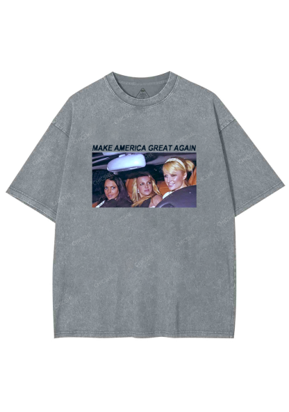 Make America Great Again Y2K Washed Tee Chicshe