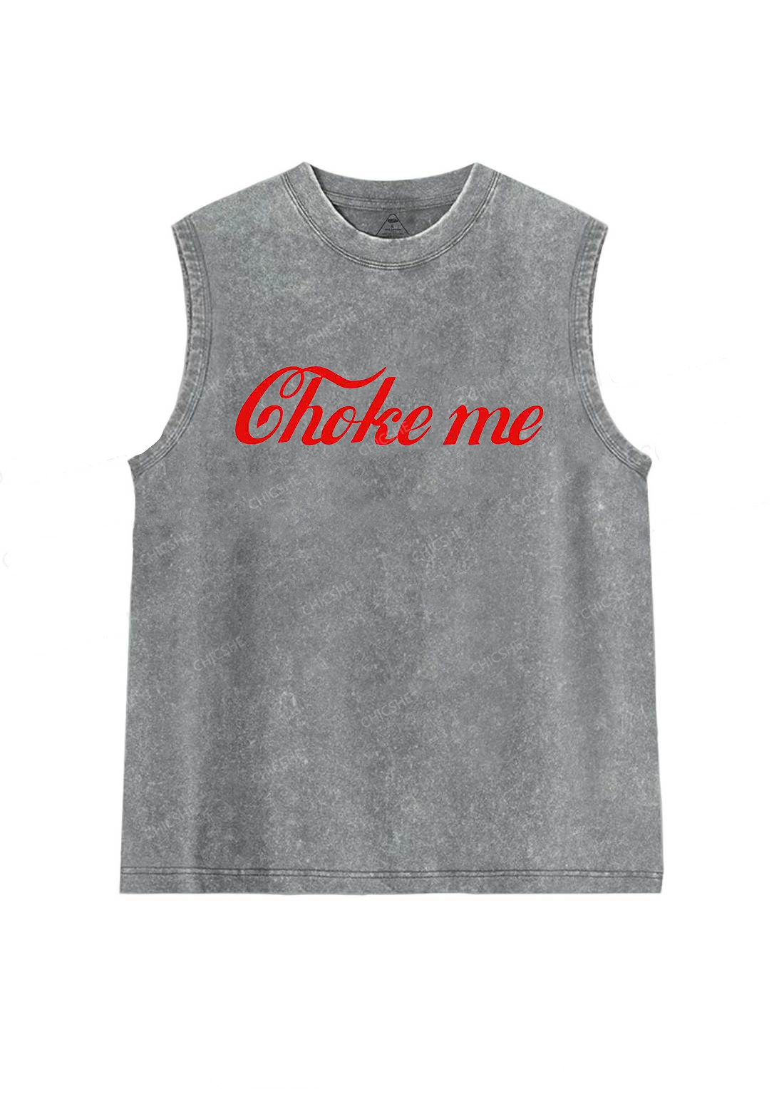 Choke Me Y2K Washed Tank Chicshe
