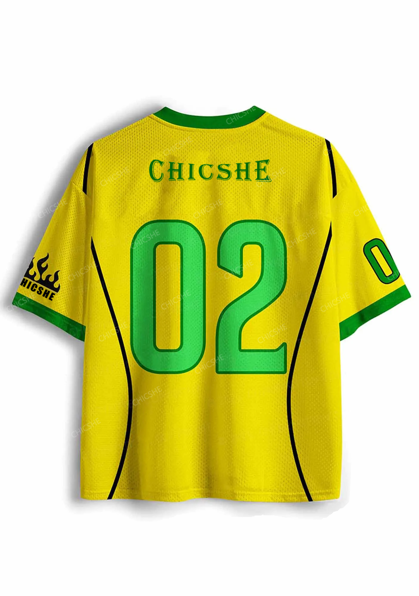 Custom Yellow Stargirl Y2K Sport Jersey Shirts Chicshe