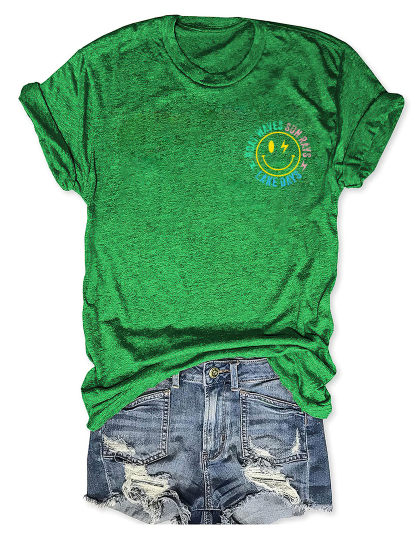 Boat Waves Sun Rays Lake Days T-shirt