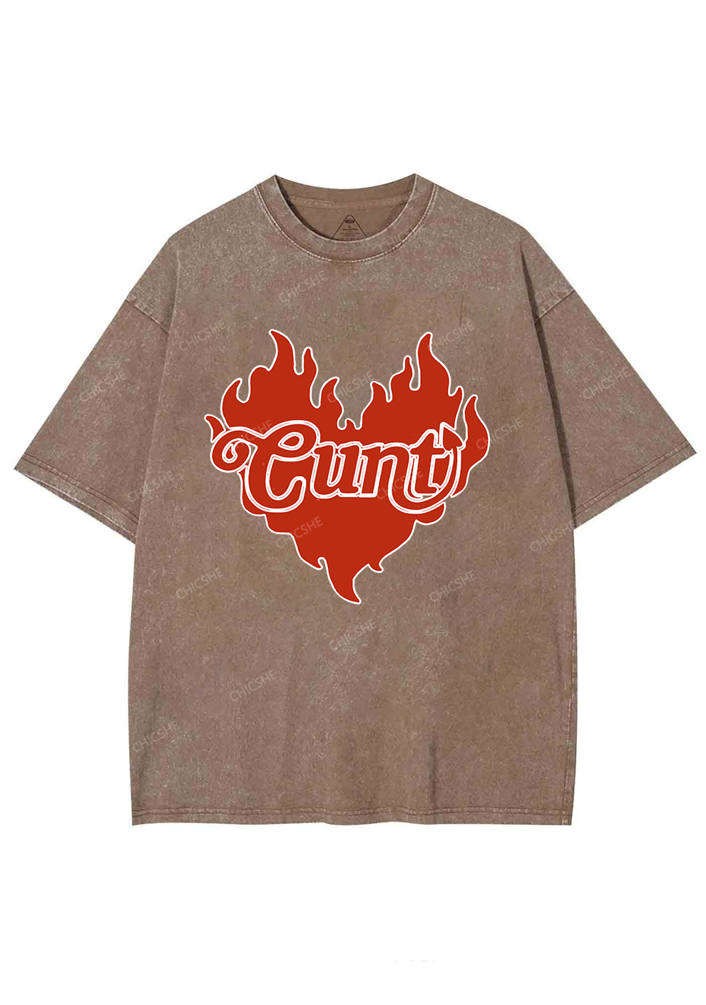 Cxxt Devil Y2K Valentine's Day Washed Tee Chicshe